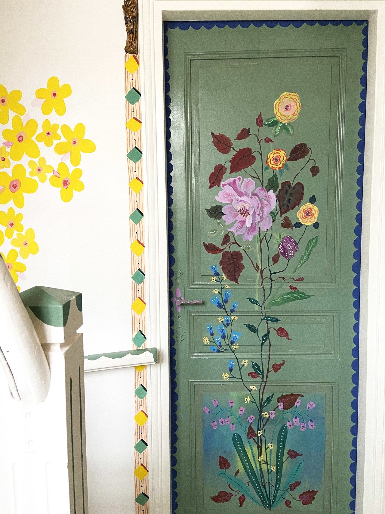 Painted details in a french country home | Nathalie Lete + Hygge & West