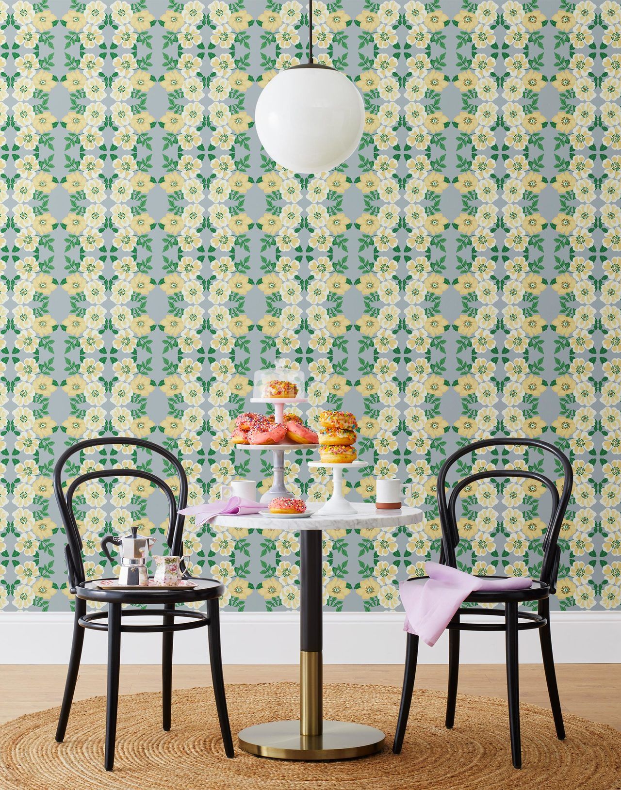 Fleurs (Mist) wallpaper | Nathalie Lete + Hygge & West