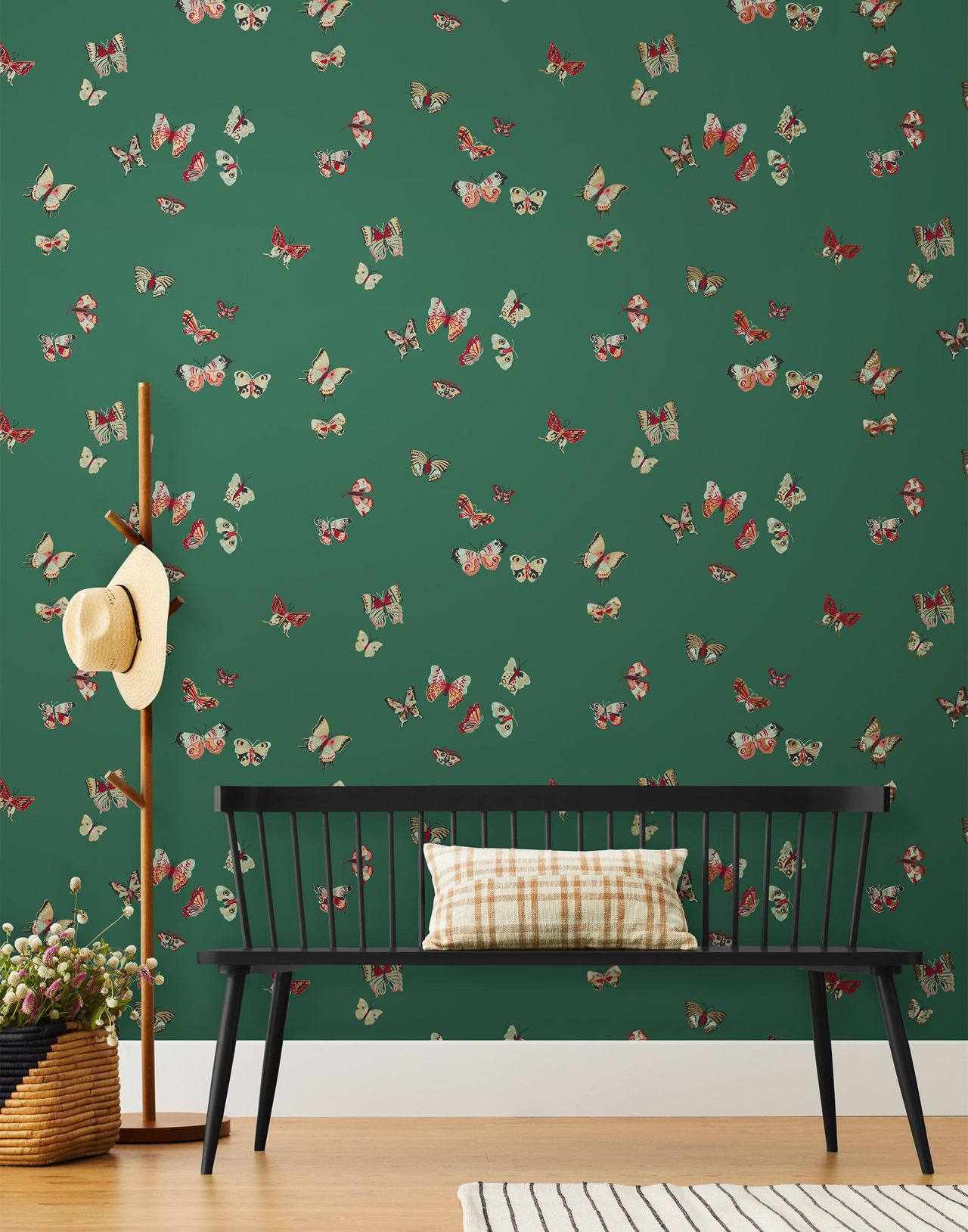 Butterflies (Malachite) wallpaper | Nathalie Lete + Hygge & West