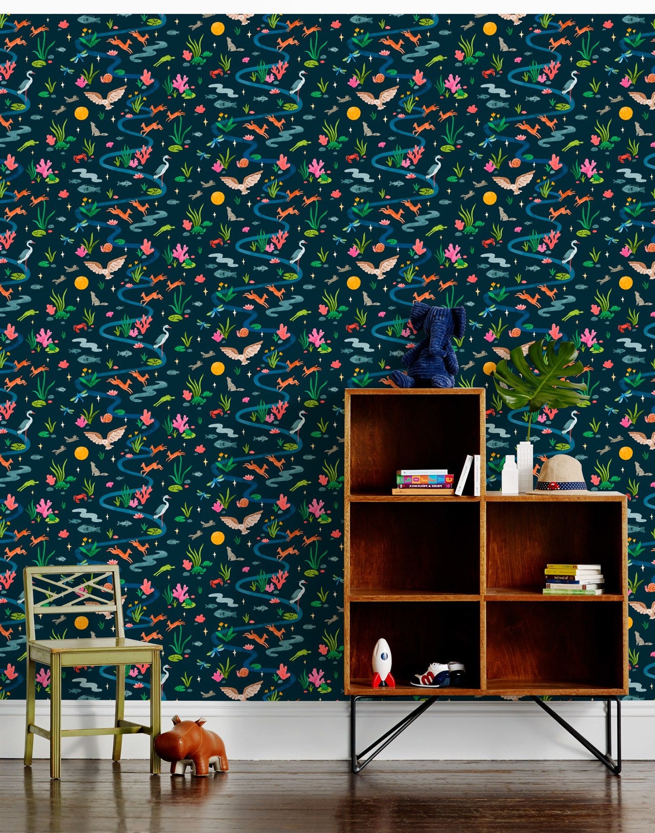 Space Owl Wallpaper | H&W Gives Back | Vikki Chu + Hygge & West